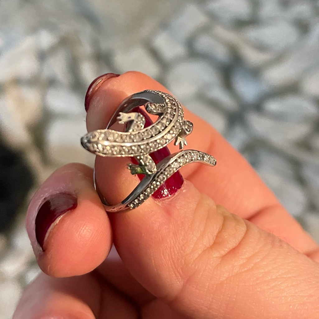 Lizard Silver Ring